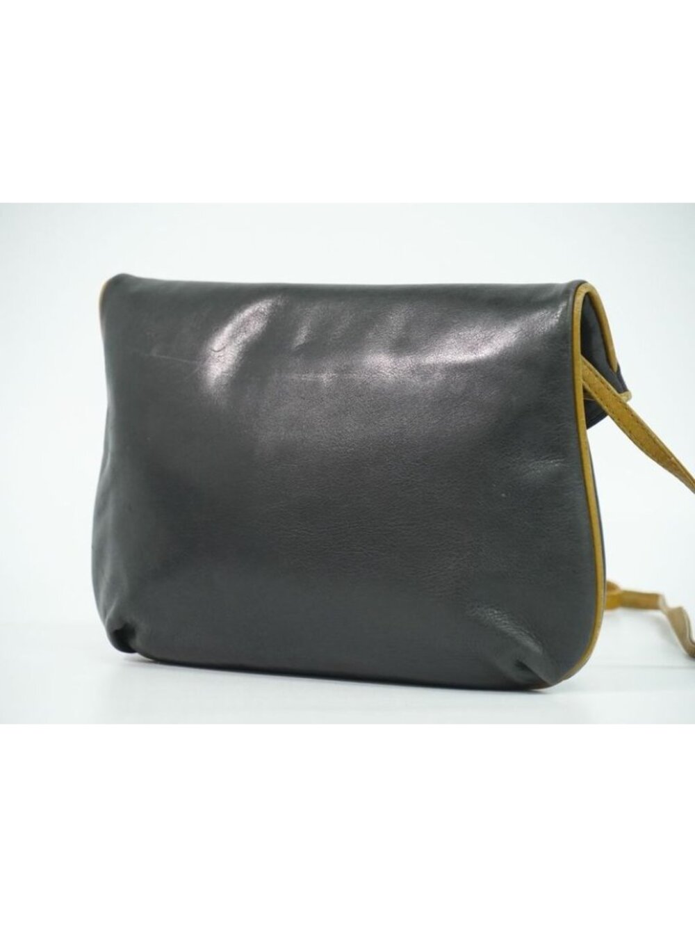 Celine Leather Shoulder Bag Pochette Black - Picture 2 of 9